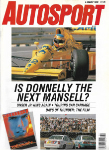 AUTOSPORT 1990 AUG 09 - NIGEL, MANSELL, NEIL WHITE, AL UNSER, DONNELLY